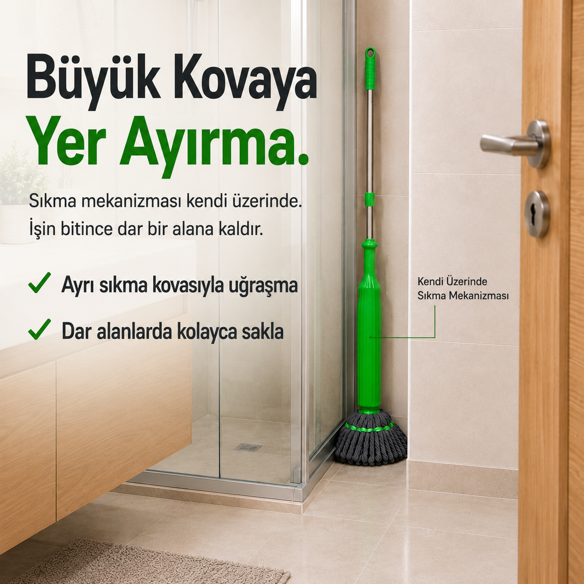 MOPERATEM KENDİNDEN SIKMALI MOP